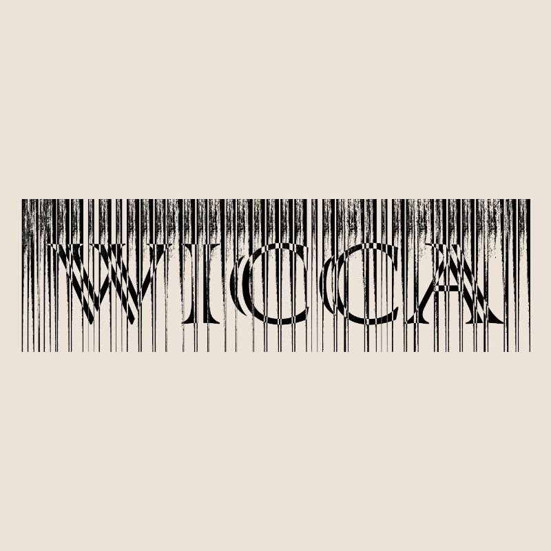 Lettrage Witch Design Noir