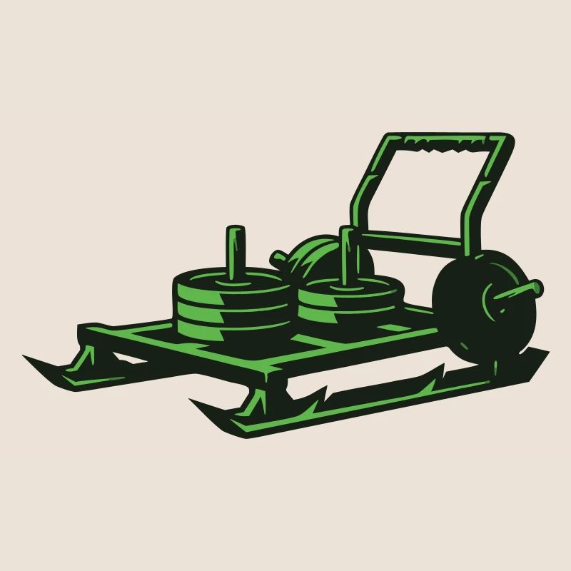 Weight Sled Prowler Vector