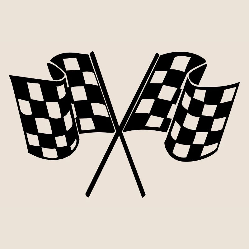 Drapeau Course Cible Voiture