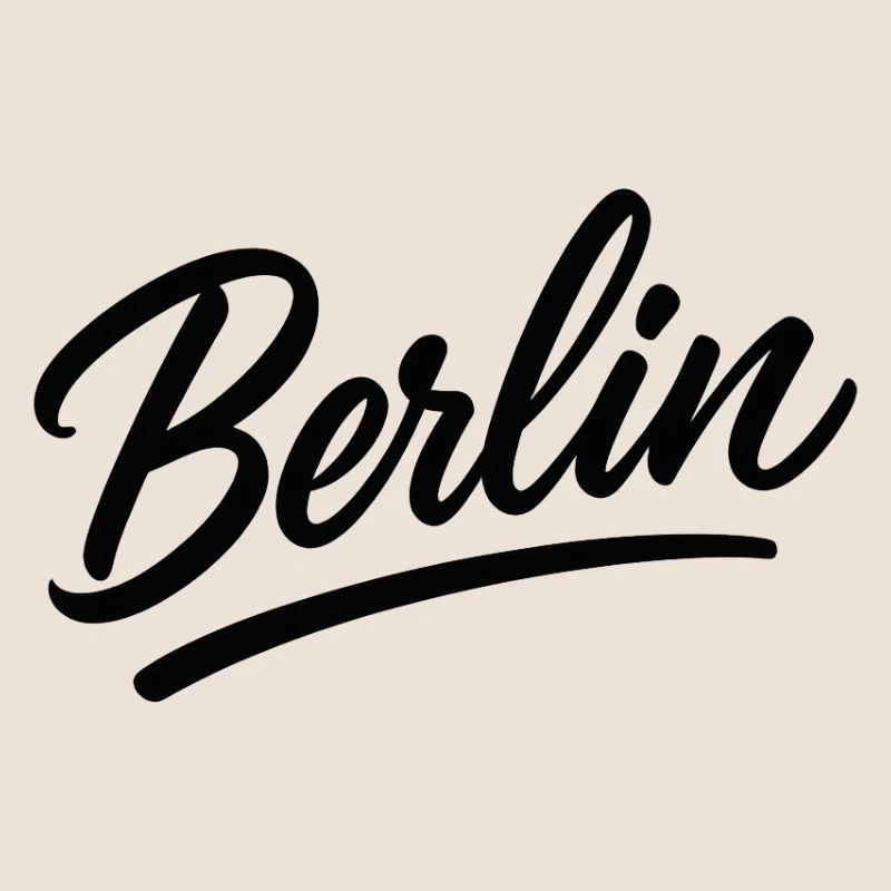 Berlin Schriftzug im Script-Stil
