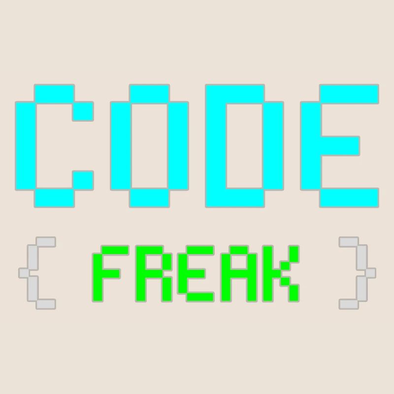 Pixel Code Freak Neon Tee