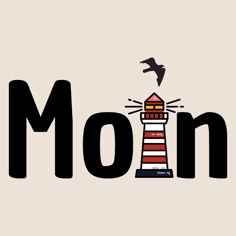 Moin Leuchtturm Möwe