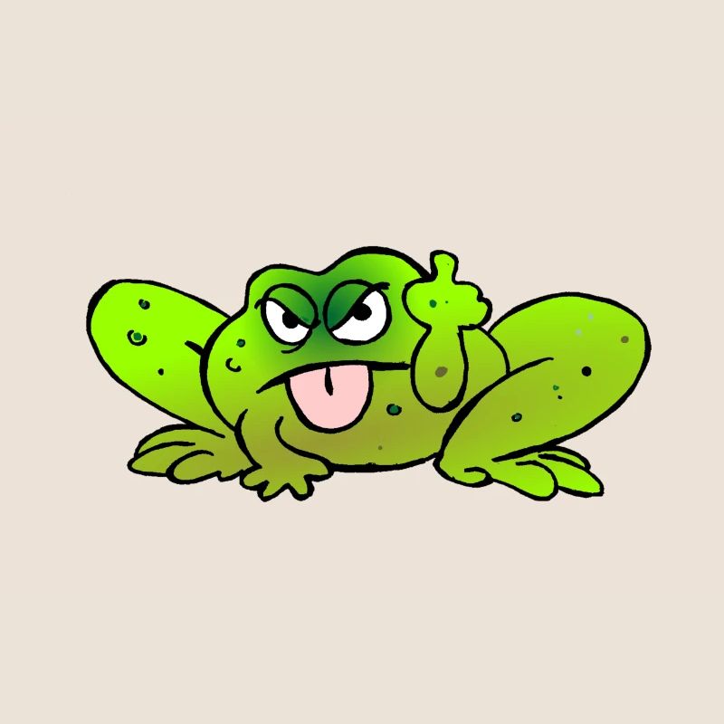 Toad pulls the tongue