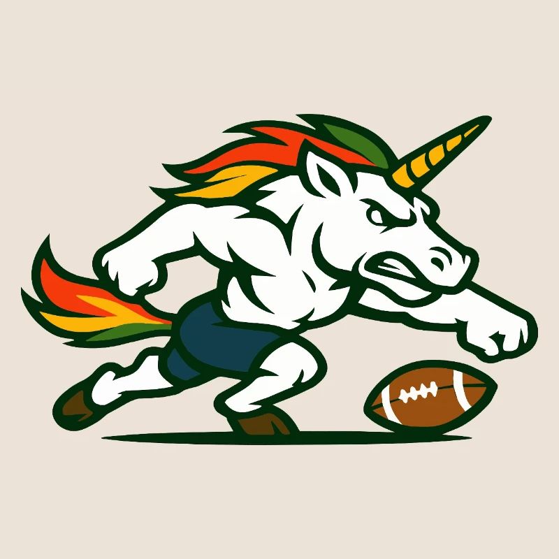 Flammen-Einhorn-Blitz
