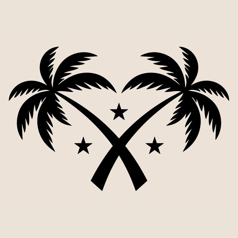 Palm Tree Symbol Island