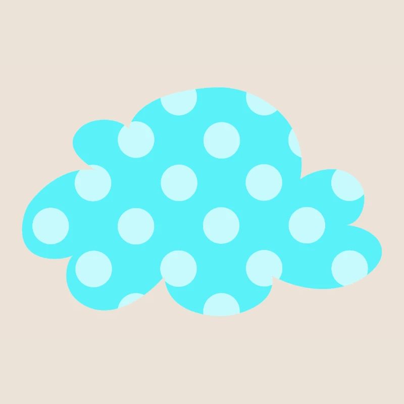 Points nuages Points Points Décoration de la chambre de bébé Enfants Météo