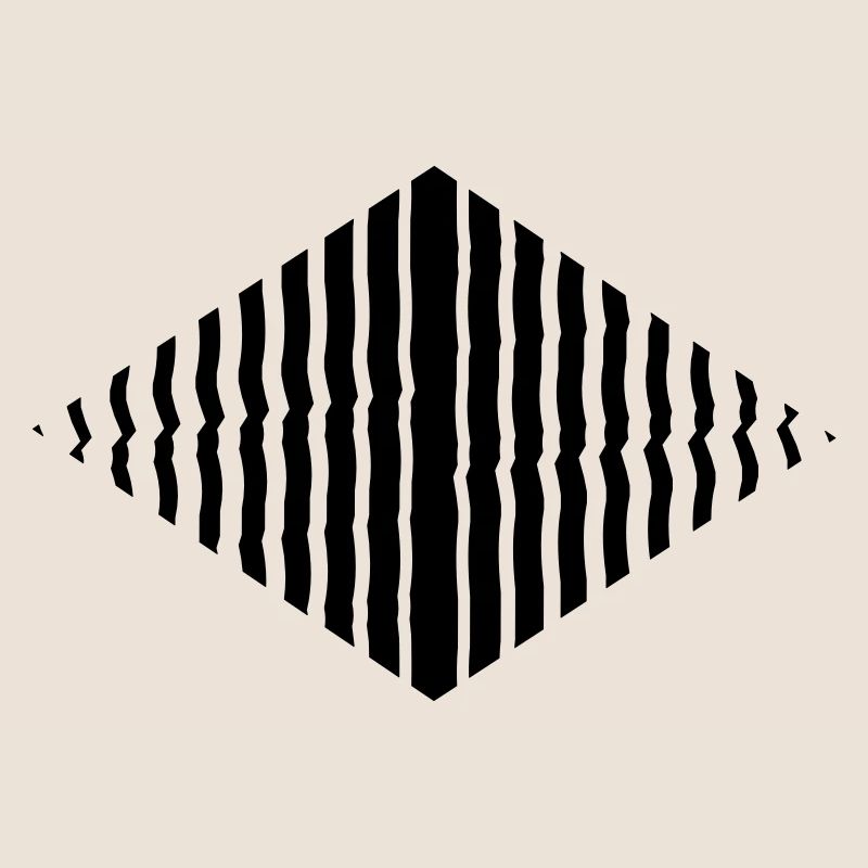 Rhombus shape line pattern many strokes