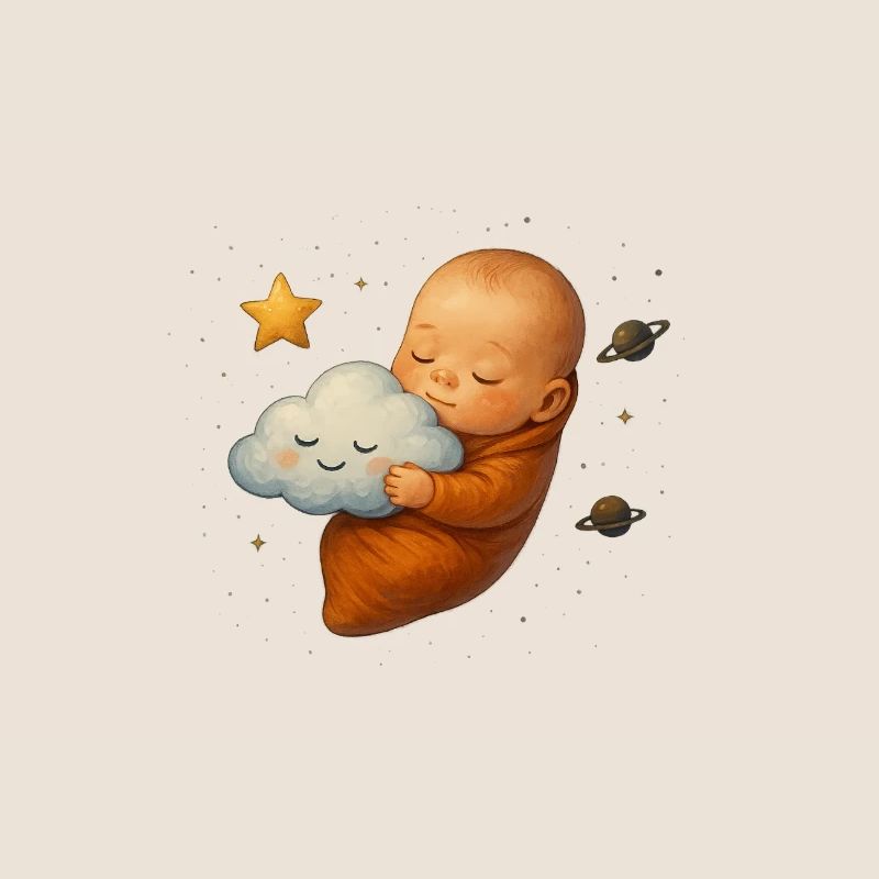 Newborn cuddles cloud