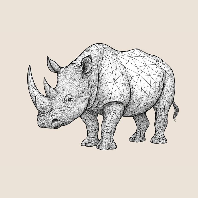 Rhino Wireframe Pattern