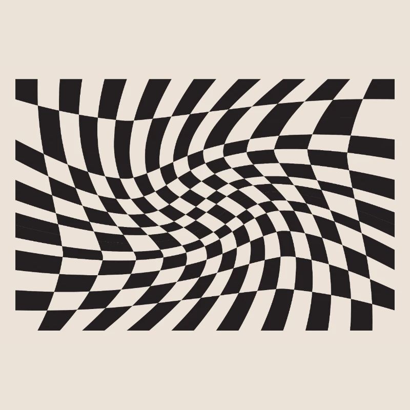 Spirale optique à checker déformé