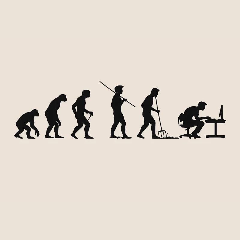 Programmierer Computerfreak Evolution