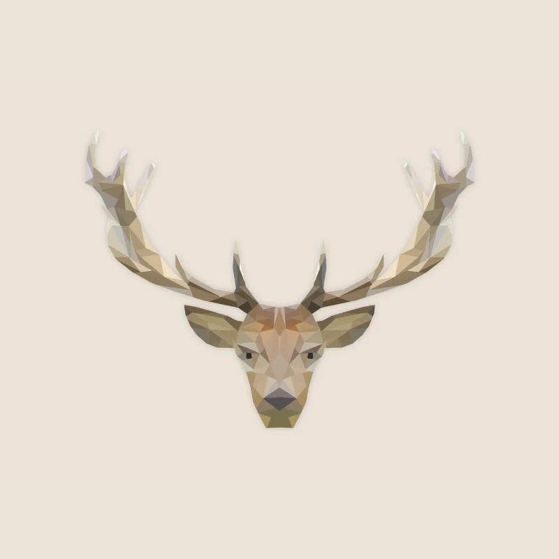 Low Poly Hirsch