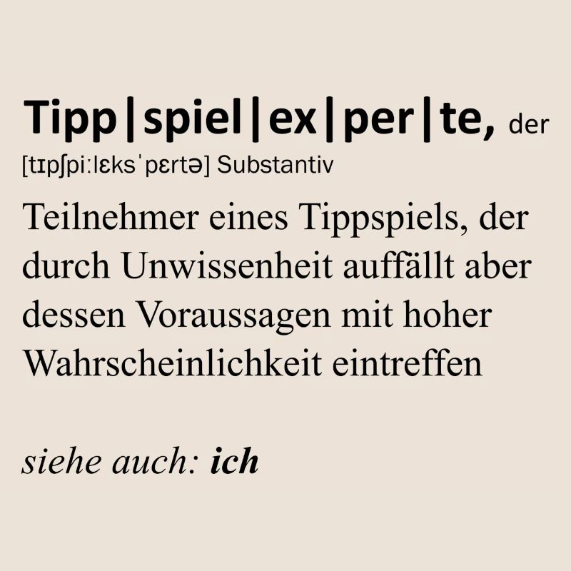 Tippspielexperte, der