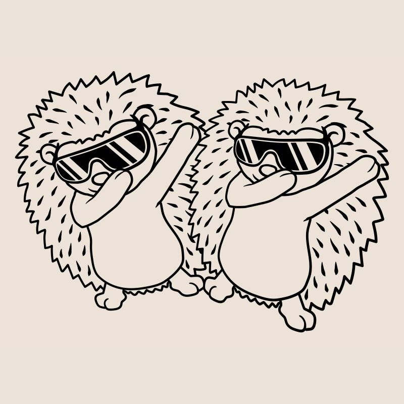 Team 2 dabbing Hedgehogs