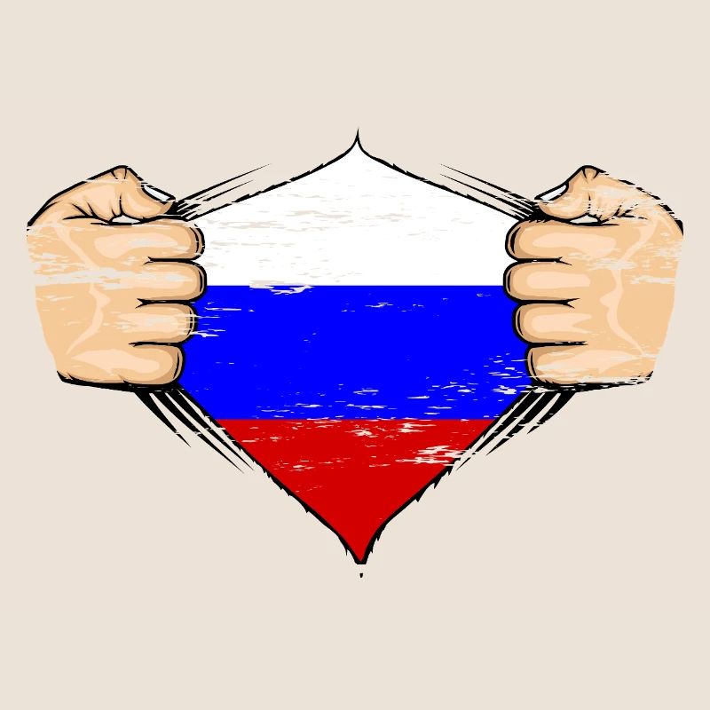 Conception du drapeau de la Russie utilisée