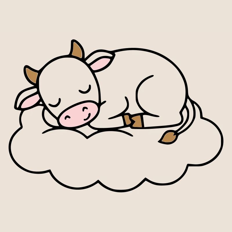 Nuage de Vache endormi Bébé de rêve