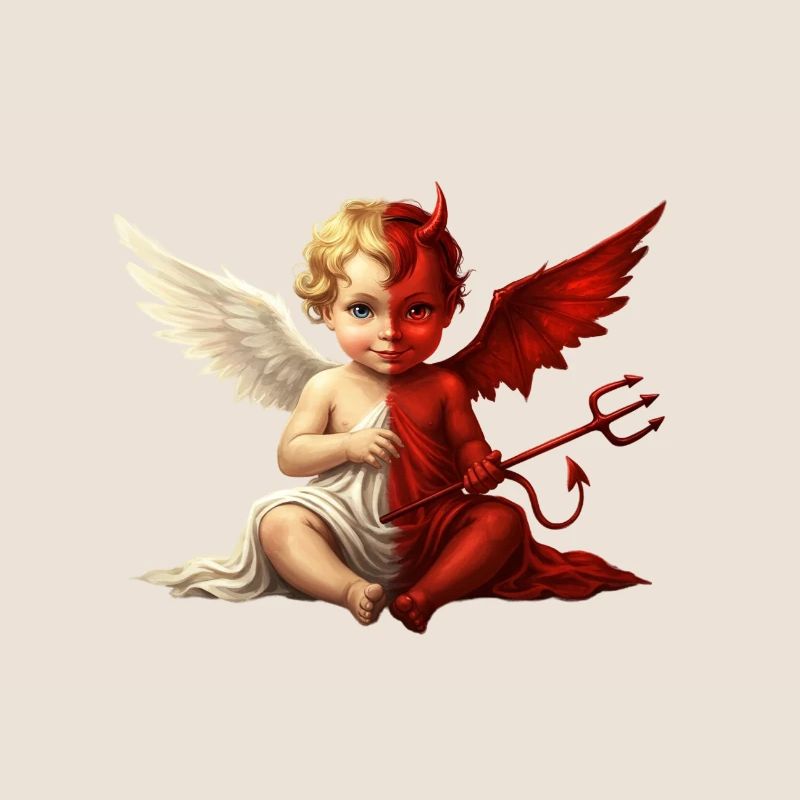 Dual Angel Devil Cherub