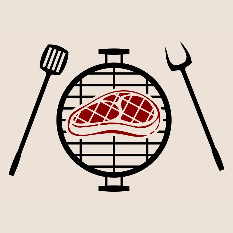 Red steak pattern print