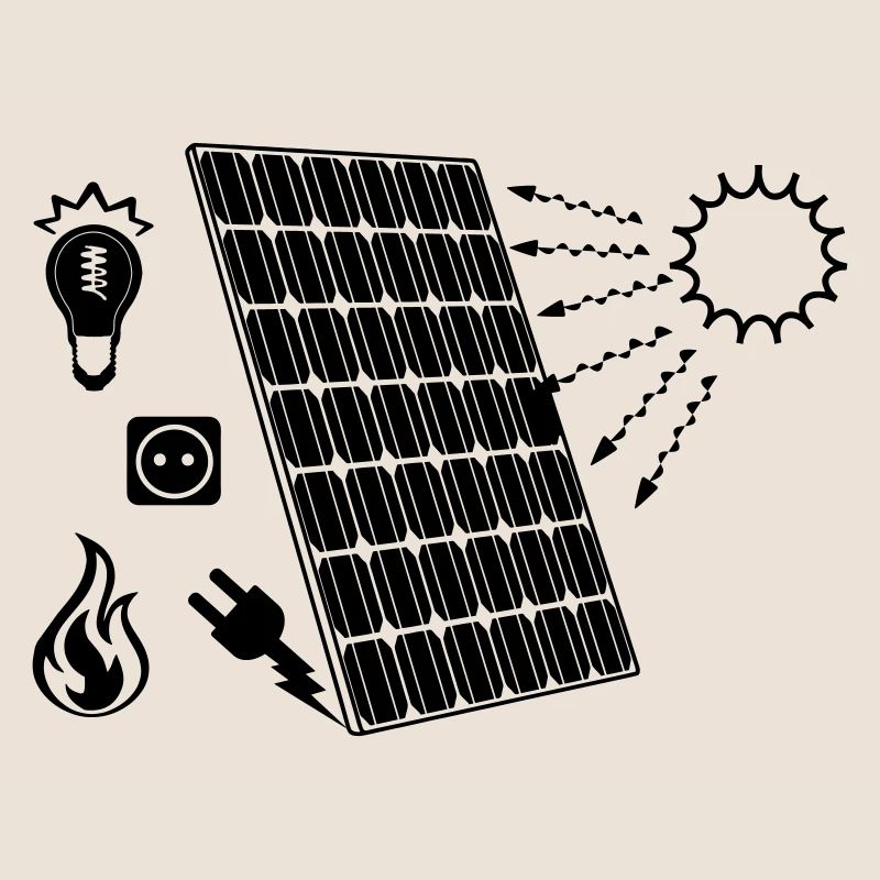 Solar panel with solar energy