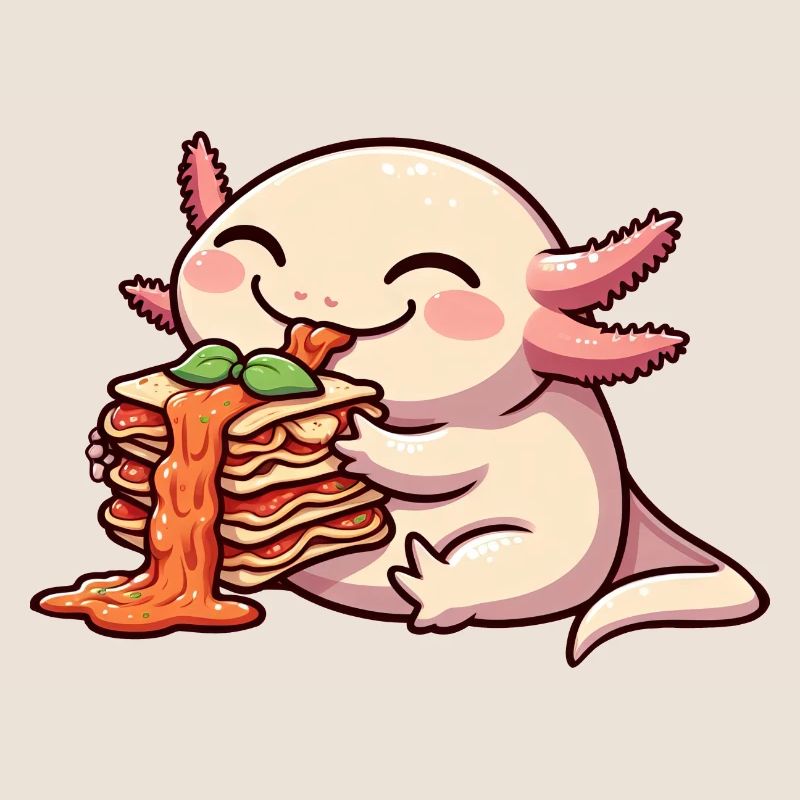 Axolotl Eats Lasagna Comic