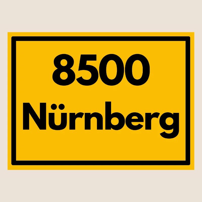 OLD POSTCODE POSTCODE RETRO 8500 NÜRNBERG FRANKEN