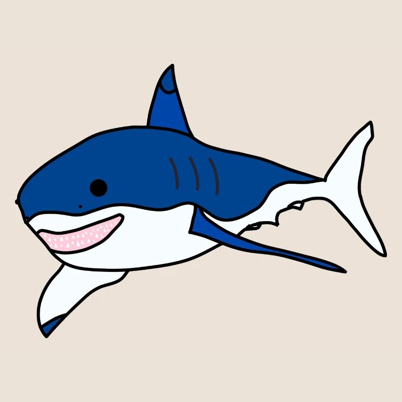Great White Shark Cartoon