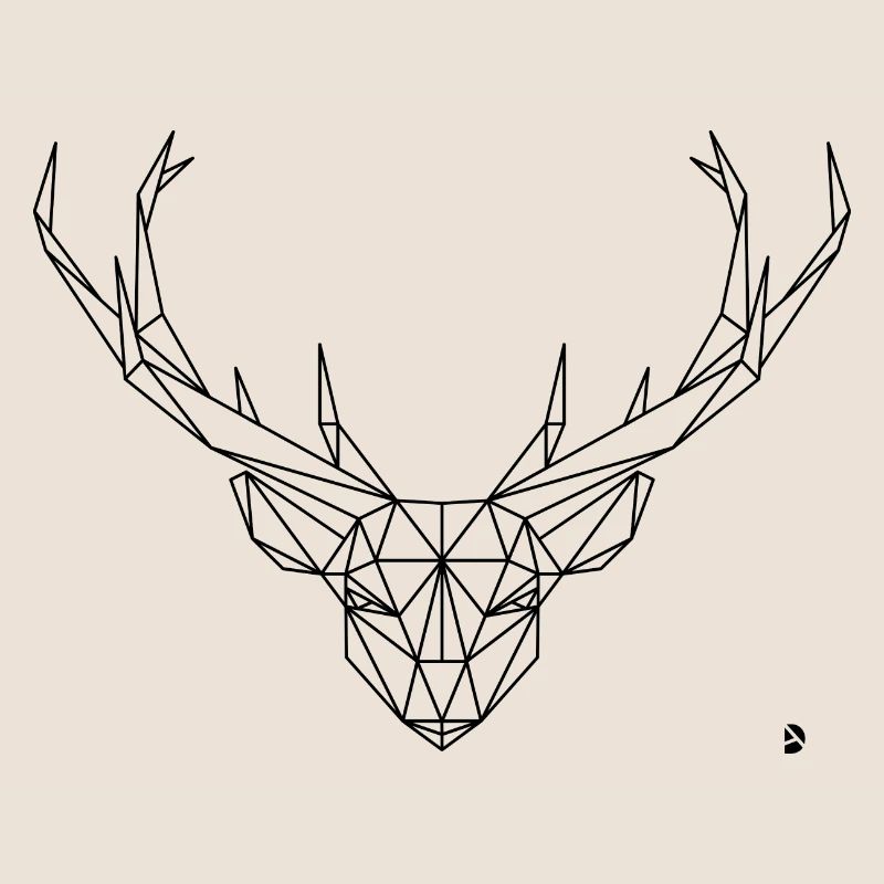AD Geometric Deer