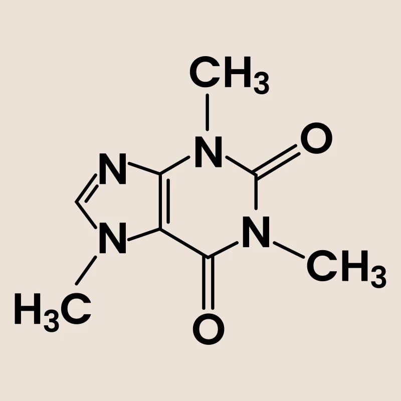 Coffee Chemical Structure Caffeine