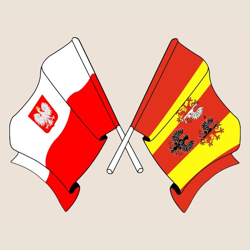 Drapeau Pologne, Lodz traversé