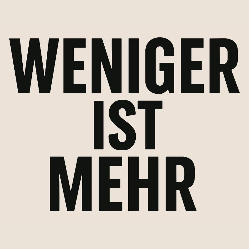 Moins c’est plus de conception typographique