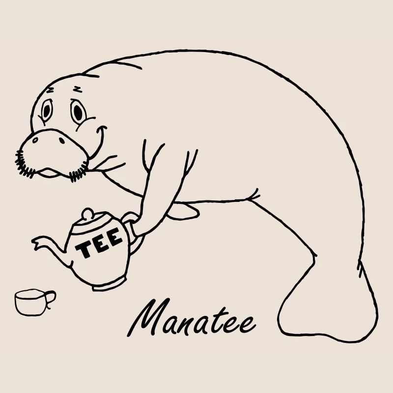 Manatee likes tea
