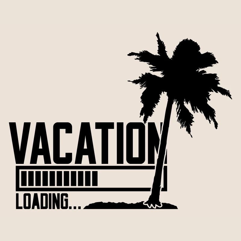 vacation palm sea beach vacation loading ladebalk