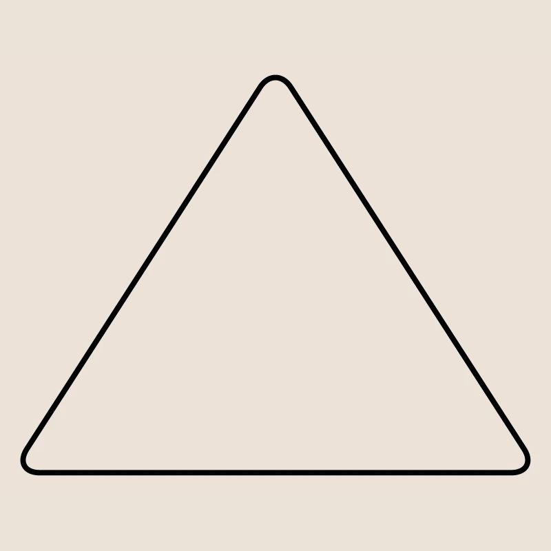 Triangle with rounded corners