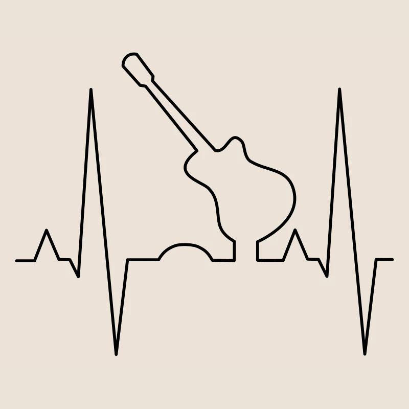 Conception d’impression de guitare