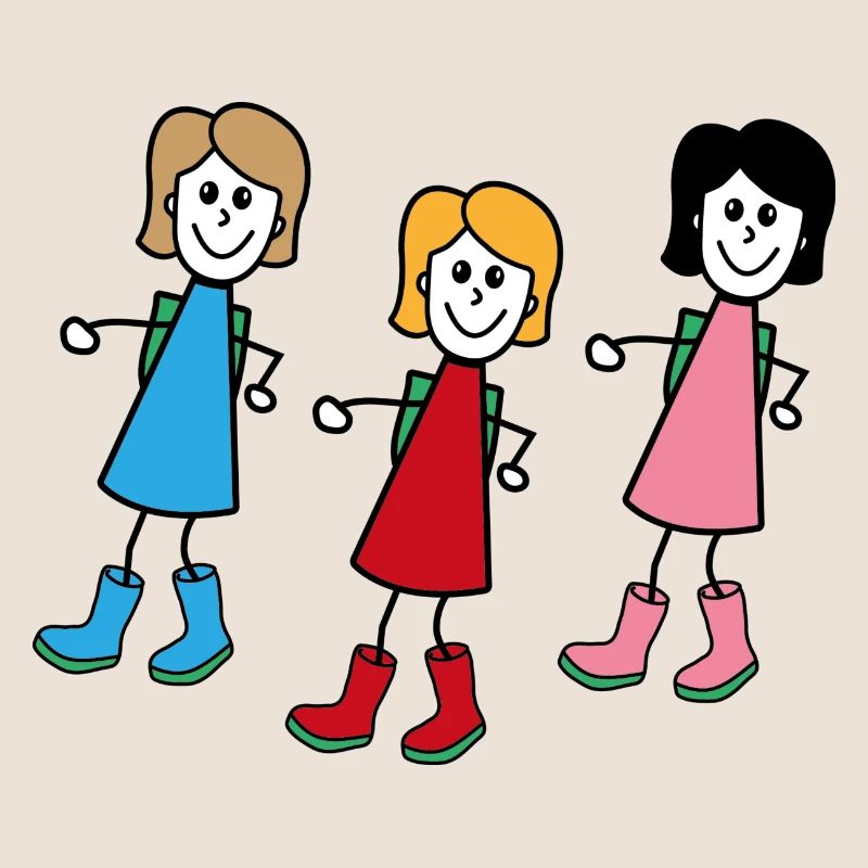 Femmes dans le style comique