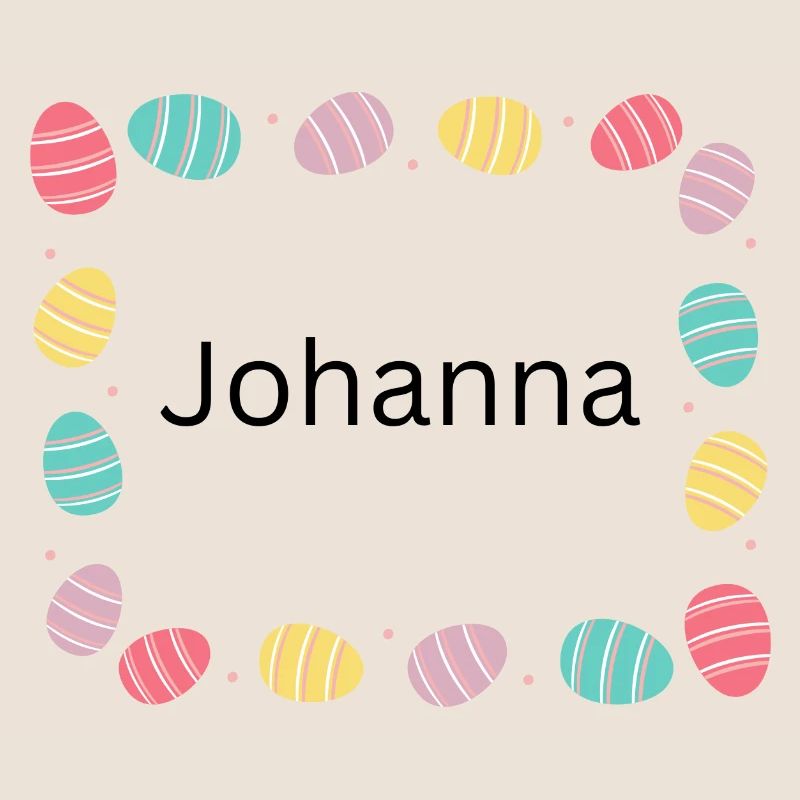 Pastel Egg Frame Pattern Johanna