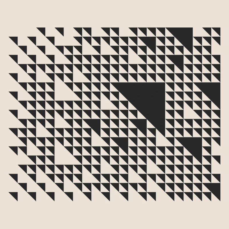 geometric triangles pattern design