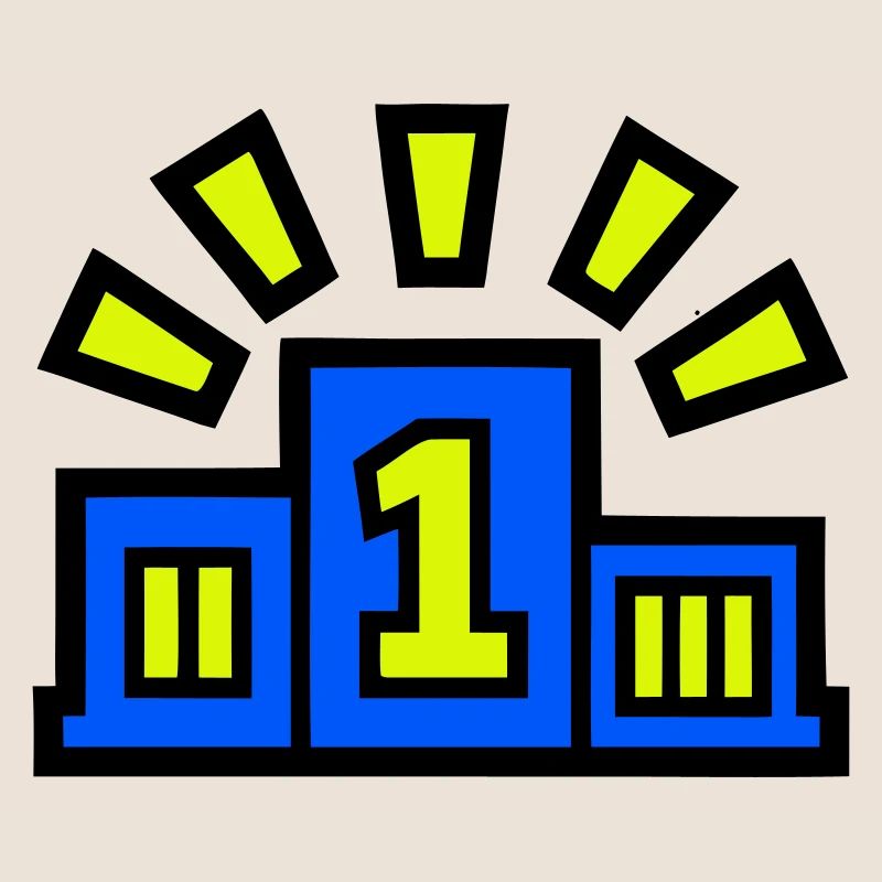 Sieger Podest Platz 1 Champion