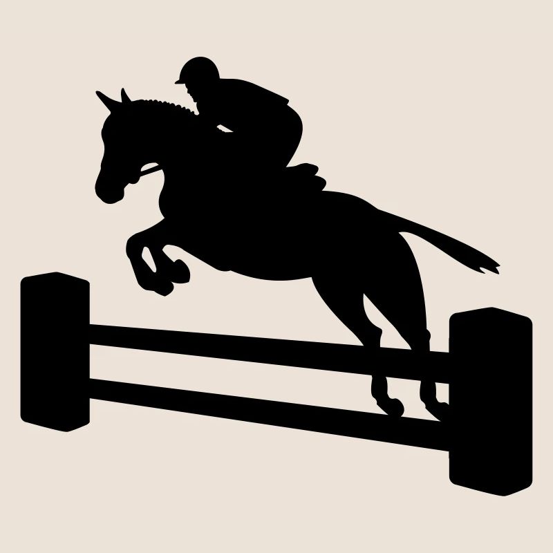 Springreiter einfarbig