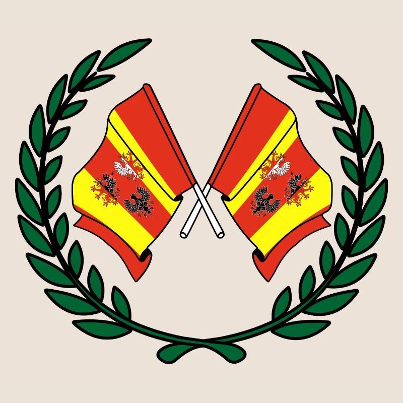 Flaggen Lorbeerkranz