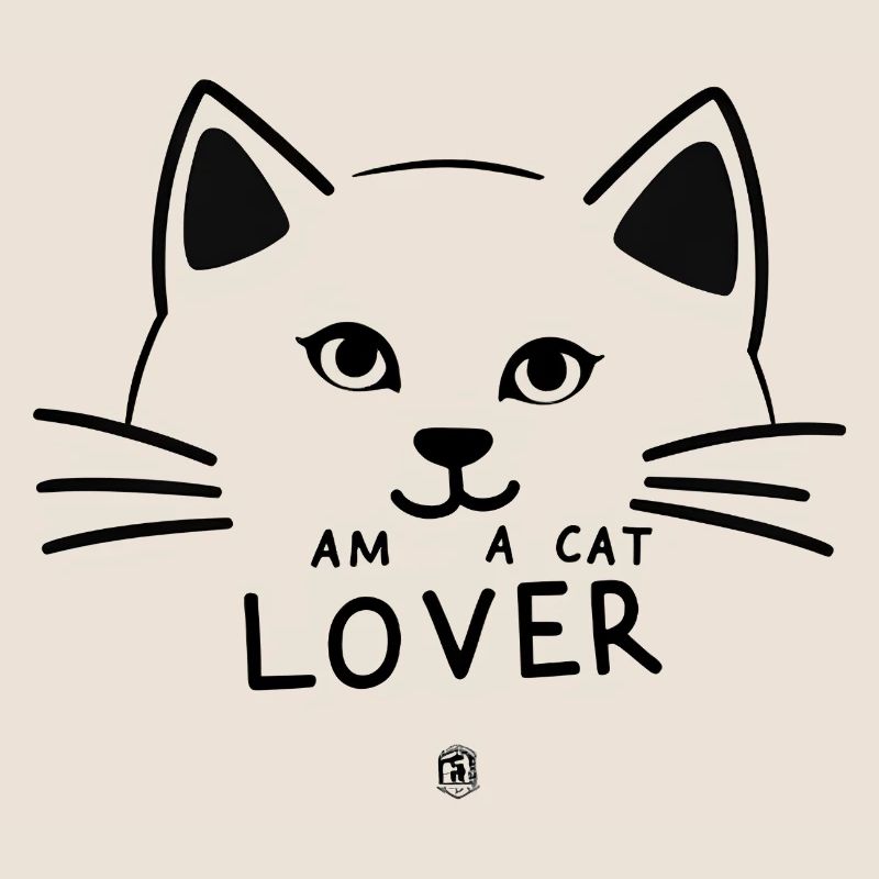 Linear Lover Cat Silhouette