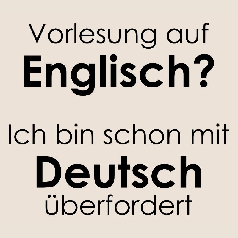 Unispruch "Vorlesung auf Eng" Geschenk, Studenten