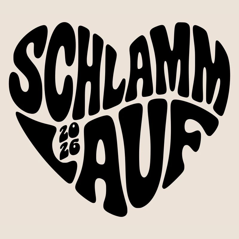 Course de boue 2026 - Forme de cœur - Course de boue 2026