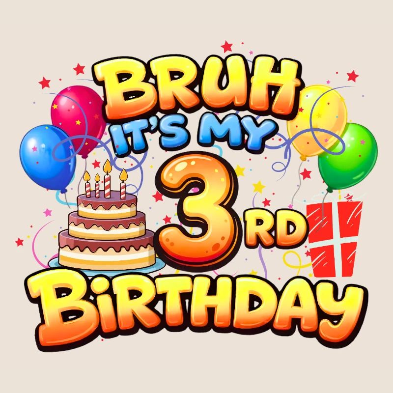 3. Geburtstagsshirt 3. Geburtstagsgeschenk Junge Mädchen 3.
