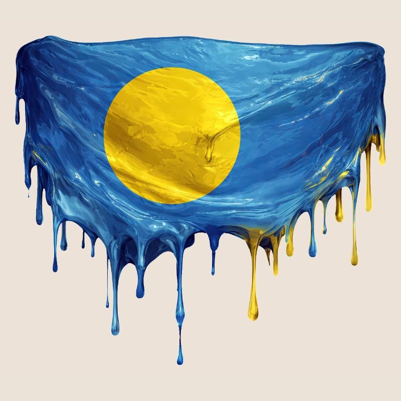 Drapeau Dégoulinant de Palaos