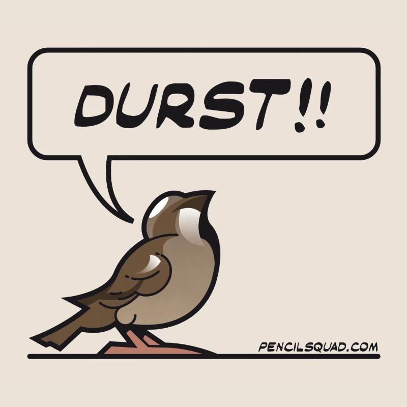 Durstiger Spatz