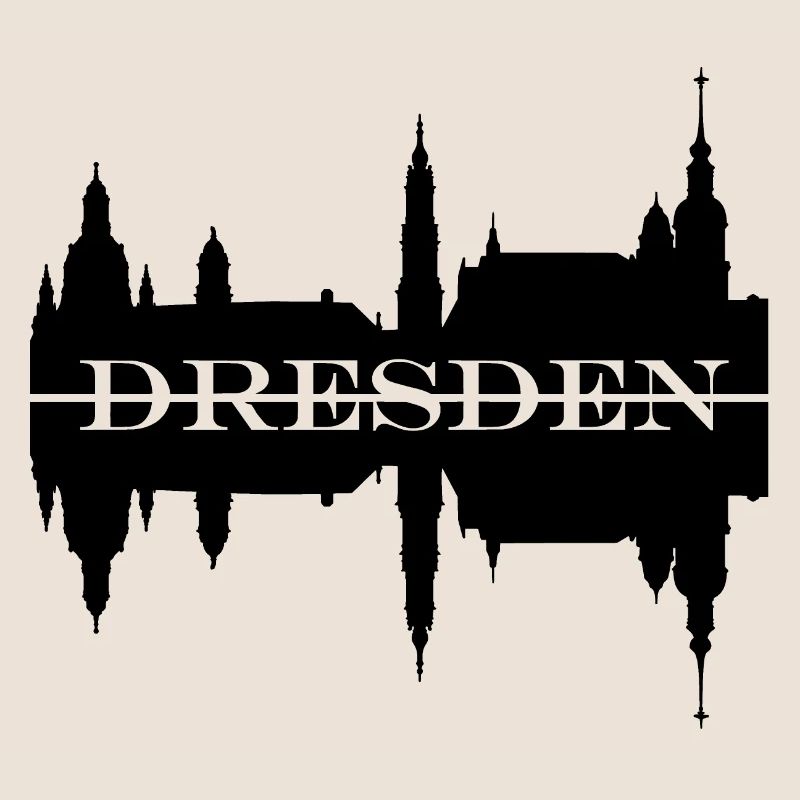 Dresden skyline silhouette