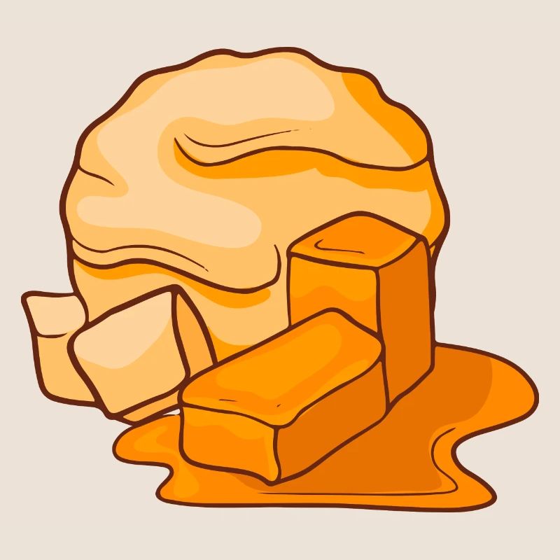 Karamell Eis Speiseeis Eiskrem Eiscreme Kugeleis