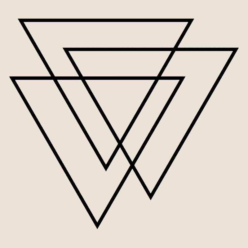 Triangles 3D - Trois Triangles - Trois Triangles Design
