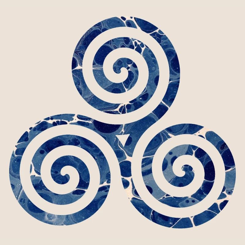 Celtic symbol 12 triskele e 12